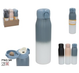 BOTELLA  MULTICOLOR 750ML 26X7 CM