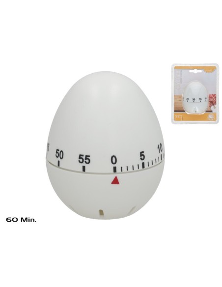 RELOJ COCINA HUEVO 7,5X5,5 CM