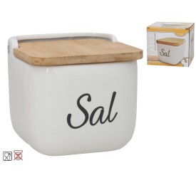 SALERO CON TAPA DE BAMBU PRIYA 12X12,5X11 CM