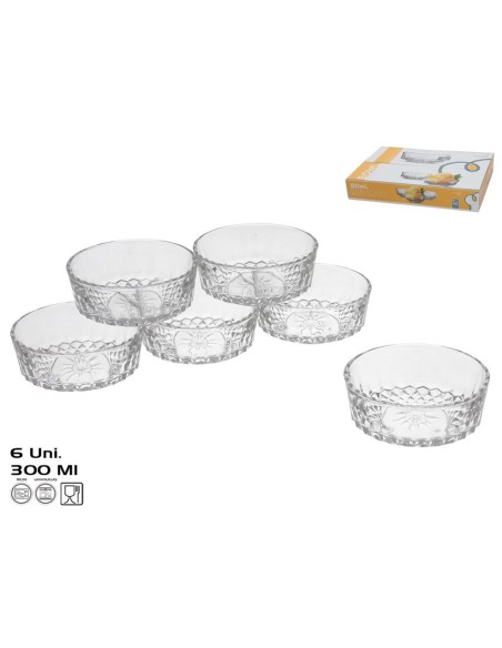 SET 6 BOWL DIAMOND 300 ML 10.5CM