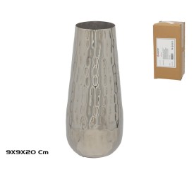 JARRON DECORATIVO NIQUEL 9X9X20CM