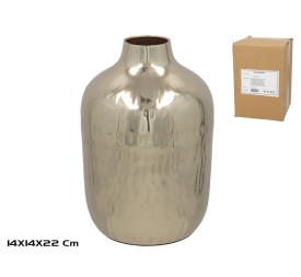 JARRON DECORATIVO ORO 14X14X22CM