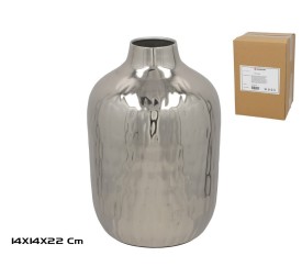 JARRON DECORATIVO NIQUEL 14X14X22CM