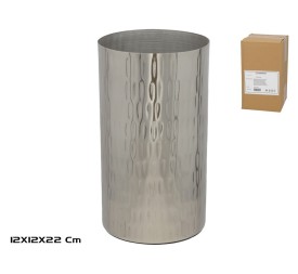 JARRON DECORATIVO NIQUEL 12X12X22CM