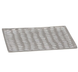 BANDEJA DECORATIVA NIQUEL 22X13X1CM