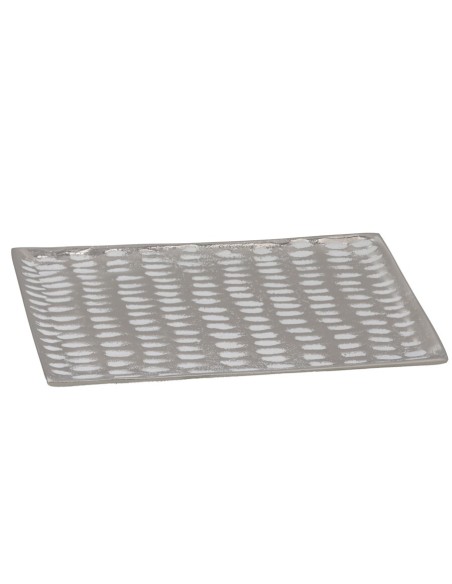 BANDEJA DECORATIVA NIQUEL 22X13X1CM