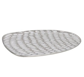 BANDEJA DECORATIVA NIQUEL 22X13.5X1CM