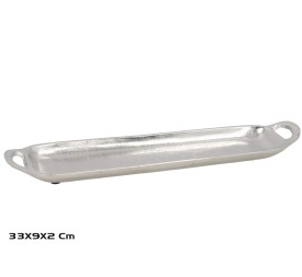 BANDEJA DECORATIVA NIQUEL 33X9X2CM
