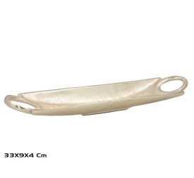BANDEJA DECORATIVA ORO 33X9X4CM