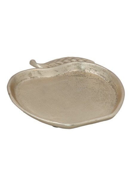 BANDEJA DECORATIVA ORO 19X17,5X1CM