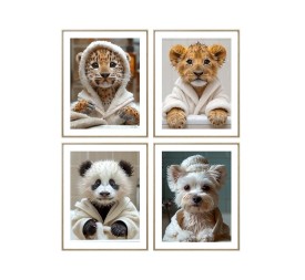 CANVAS C/MARCO COCHURS 40X50X2CM 4 SURT