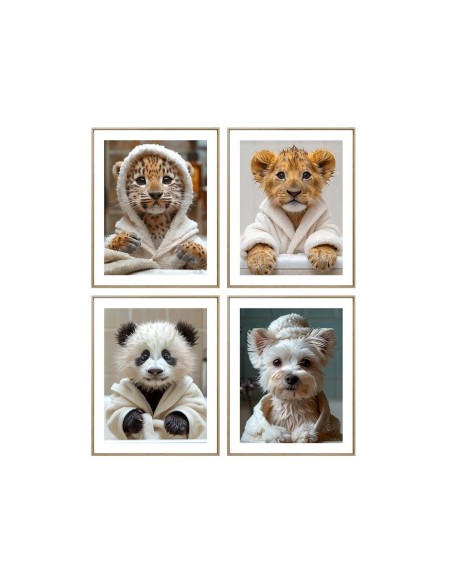 CANVAS C/MARCO COCHURS 40X50X2CM 4 SURT