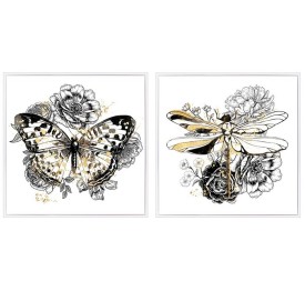 CANVAS C/MARCO RAISO 40X40X2CM 2 SURT