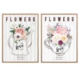 CANVAS C/MARCO FLOWERS 30X40X2CM  2 SURT