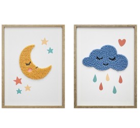 CANVAS C/MARCO  3D SLEEPY 30X40X2CM 2 SURT