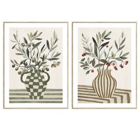 CANVAS C/MARCO  OLIVOSH 45X60X2.5CM 2 SURT