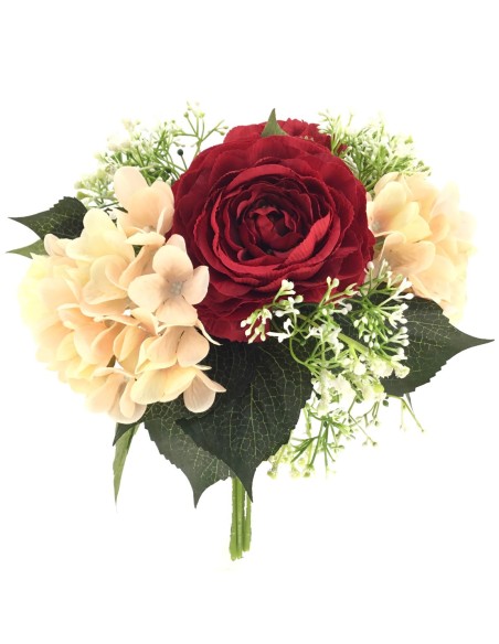 ATADO RANUNCULUS HORTENSIAS ROJO (3942-08)