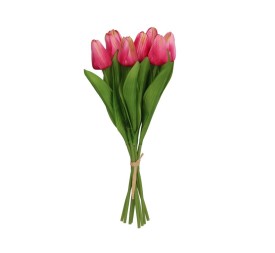 ATADO TULIPANES MINI  X 8 -35 CM (FUCSIA)