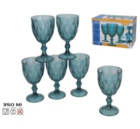SET 6 COPA LIZ 350ML AZUL