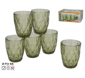 SET 6 VASO LIZ 270ML VERDE
