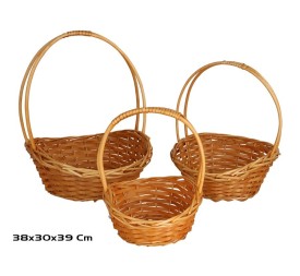 SET 3 CESTAS ALUKA 38X30X39CM