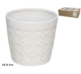 MACETERO GALA BLANCO CERAMI. 13,3X13,3X13,3 CM