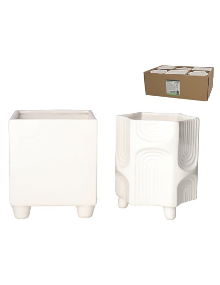 MACETERO LEV BLANCO 2 SRT 12X12X14 CM