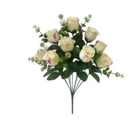 RAMO CAPULLOS X 9 - 45 CM (CREMA)