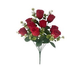 RAMO CAPULLOS X 9 - 45 CM (ROJO)