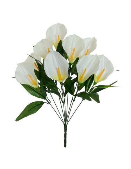 RAMO CALAS SATIN X 9 -49 CM (BLANCO)