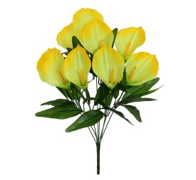 RAMO CALAS SATIN X 9 -49 CM (AMARILLO)