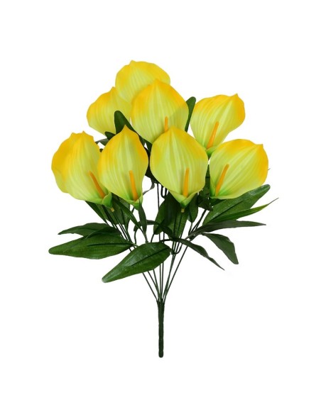 RAMO CALAS SATIN X 9 -49 CM (AMARILLO)