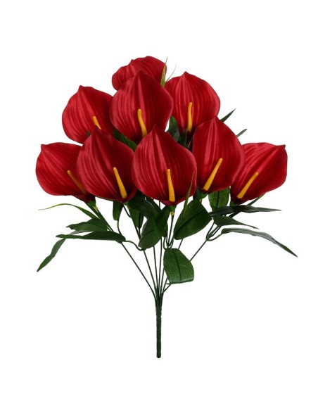 RAMO CALAS SATIN X 9 -49 CM (ROJO)