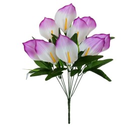 RAMO CALAS SATIN X 9 -49 CM (MALVA )