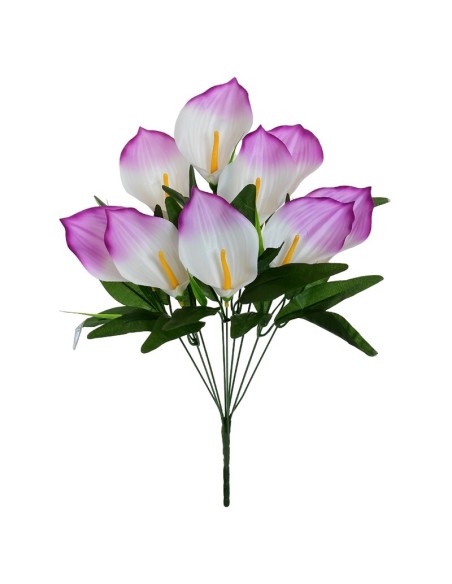 RAMO CALAS SATIN X 9 -49 CM (MALVA )