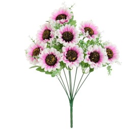 RAMO GERBERA X 9-42 CM (MALVA)