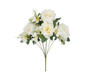 RAMO PEONIA-LILIES X 8- 45 CM (BLANCO)