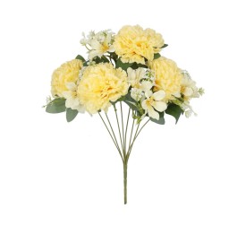 RAMO CLAVEL MIXED X 8 - 45 CM (AMARILLO)