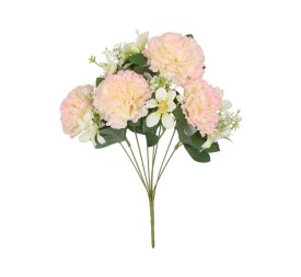 RAMO CLAVEL MIXED X 8 - 45 CM (ROSA)