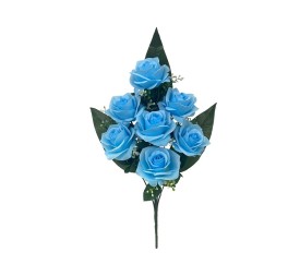 CONJUNTO ROSAS DANESAS X 7 - 52 CM (AZ)