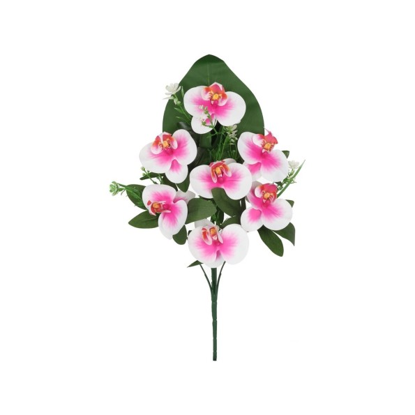CONJUNTO ORQUIDEAS REAL TOUCH X 7 - 50 CM (MALVA)