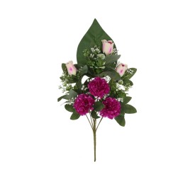 CONJUNTO CLAVELES-CAP X 9 -52CM (VIO)