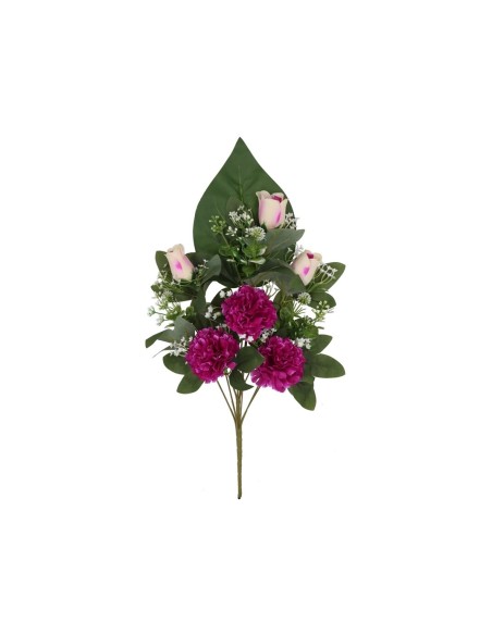 CONJUNTO CLAVELES-CAP X 9 -52CM (VIO)