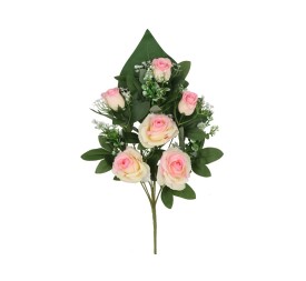 CONJUNTO ROSAS-CAP X 9- 52 CM (ROSA)