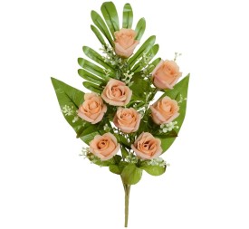 CONJUNTO CAPULLOS (A) X 8 -53 CM (CORAL)