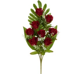 CONJUNTO CAPULLOS (A) X 8 -53 CM (ROJO)