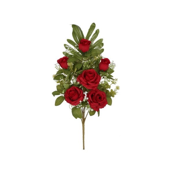 CONJUNTO ROSAS-CAP (A) X 9- 52 CM (ROJO)