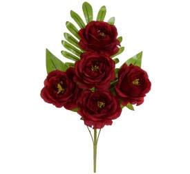 CONJUNTO PEONY (A) X 5-50CM (ROJO)