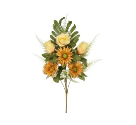 CONJUNTO GERBERA-CAP(A) X 7 -53 CM(OCRE)