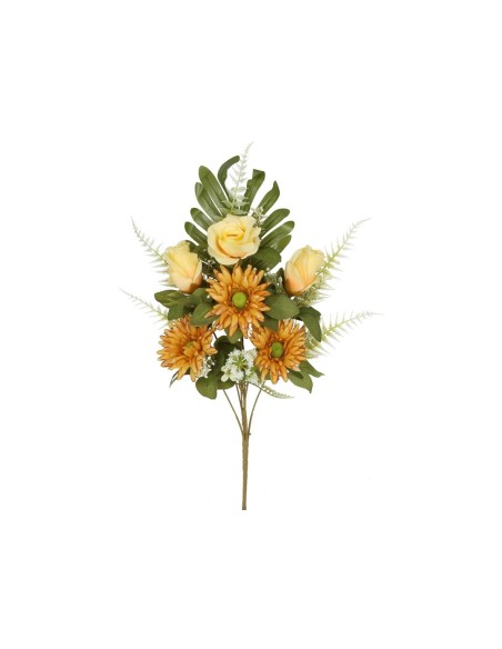 CONJUNTO GERBERA-CAP(A) X 7 -53 CM(OCRE)